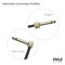 Pyle Pyle Pro-Audio Pedal Board Patch Cables - DIY Custom Wire Kit, Right-Angle Low Profile 1/4 in Connectors PSCBLKIT22 - alternate 4